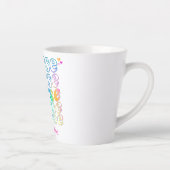 Verpleegster in elegante regenboogkleuren latte mok (Rechts)