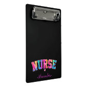 Verpleegster in elegante regenboogkleuren | Levend Mini Klembord (Schuin)