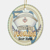 verpleegster in Florida Keramisch Ornament (Links)