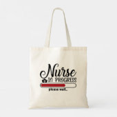 Verpleegster in uitvoering Funny Nursing School Tote Bag (Achterkant)