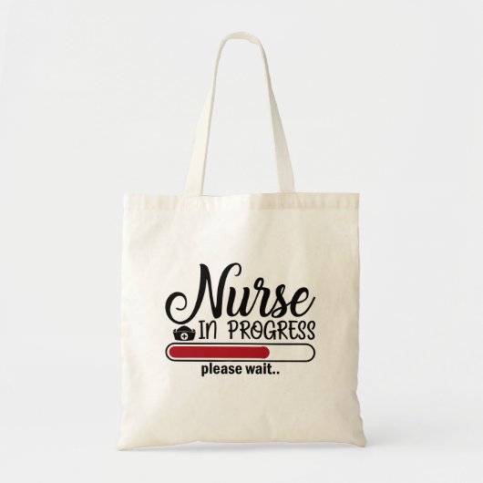 Verpleegster in uitvoering Funny Nursing School Tote Bag (Voorkant)