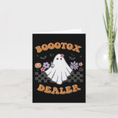 Verpleegster Injector Halloween Retro Botox Dealer Kaart (Voorkant)