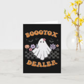 Verpleegster Injector Halloween Retro Botox Dealer Kaart (Gele Bloem)