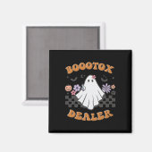 Verpleegster Injector Halloween Retro Botox Dealer Magneet (Voorkant / Achterkant)