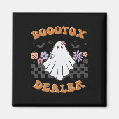 Verpleegster Injector Halloween Retro Botox Dealer Magneet (Voorkant)