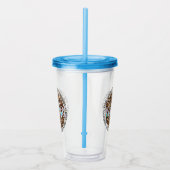 "Verpleegster" & inspirerende eigenschappen - Leop Acryl Drinkbeker (Rechts)