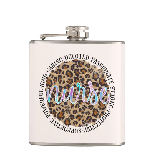 "Verpleegster" & inspirerende eigenschappen - Leop Heupfles (Voorkant)