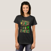 Verpleegster is Geweldige van St Patrick Leopard T-shirt (Voorkant volledig)
