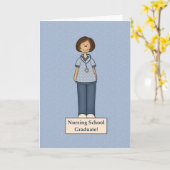 verpleegster kaart (Gele Bloem)