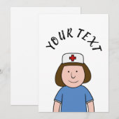 Verpleegster Kaart (Voorkant / Achterkant)