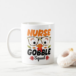 Verpleegster Kalkoen Gobble Squad Verpleegster Lie Koffiemok
