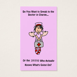 Verpleegster kent zakelijke Kaarten Visitekaartjes