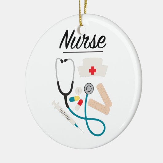 Verpleegster Keramisch Ornament (Links)