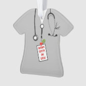 Verpleegster Kerst Collectible 2023 Ornament (voorkant)