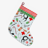 Verpleegster Kerst Collectie Grote Kerstsok (Voorkant (Hangend))