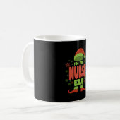 Verpleegster Kerst Elf Koffiemok (Voorkant links)