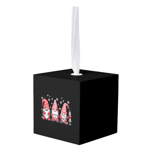 Verpleegster Kerst Gnomen Schattige Xmas Scrub Decoratie (Achter hoekig)