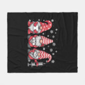 Verpleegster Kerst Gnomen Schattige Xmas Scrub Fleece Deken (Voorkant (Horizontaal))