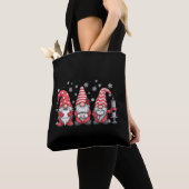 Verpleegster Kerst Gnomen Schattige Xmas Scrub Tote Bag (Dichtbij)