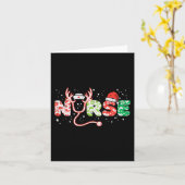 Verpleegster kerst stethoscoop verpleegkundigen Ke Kaart (Gele Bloem)