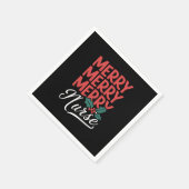 Verpleegster Kerst Vrolijk Verpleegster Verpleegku Servet (Hoek)