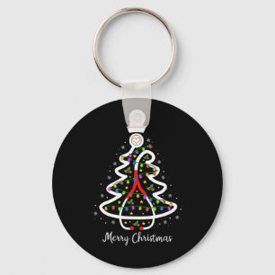 Verpleegster Kerstboom Shirt Stethoscoop Verpleegk Sleutelhanger