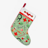 Verpleegster Kerstcadeau Kleine Kerstsok (Voorkant (Hangend))
