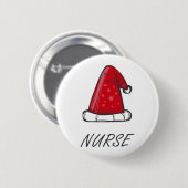Verpleegster Kerstmis 4 Ronde Button 5,7 Cm (Voorkant /achterkant)