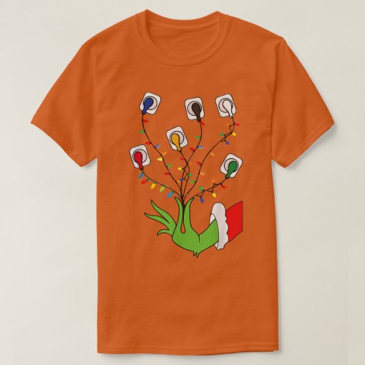 Verpleegster Kerstmis Lichten KEG leidt Cheat F T-shirt (Design voorkant)