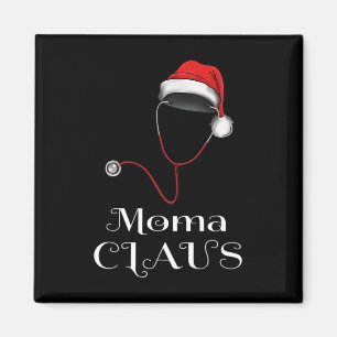 Verpleegster Kerstmis Moma Claus Matching Pyjama S Magneet