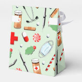 Verpleegster Kerstvakantie Bedankdoosjes (Achterkant)