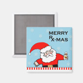 Verpleegster Kerstvakantie Magneet (Voorkant / Achterkant)