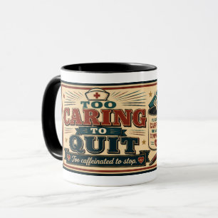 Verpleegster Koffieliefhebber Mok Cadeau Grappige