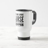 Verpleegster koffieliefhebber reisbeker (Voorkant rechts)