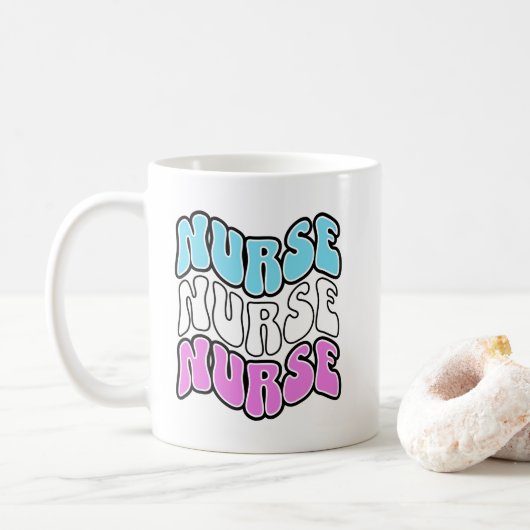 Verpleegster Koffiemok (Met donut)