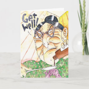 Verpleegster Kratchity's "Get Well Medicine" Kaart