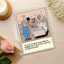 Verpleegster Krijgt Schok Te Zien Hoe Patiënt Dans Briefkaart