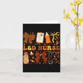 Verpleegster L&d Herfst Coquette Bevalling Kaart (Gele Bloem)