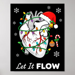 Verpleegster Laat het stromen Anatomie Hart Cardia Poster