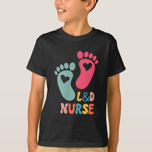 Verpleegster Labor En Bevalling Tee L&d Shirt (Voorkant)