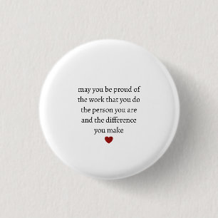 Verpleegster lerares moeder waardering trots Dank Ronde Button 3,2 Cm