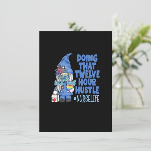 VERPLEEGSTER Leven Die Twaalf Uur Durende Geploete Kaart (Staand voorkant)