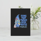 VERPLEEGSTER Leven Die Twaalf Uur Hustle Kabouter Kaart (Staand voorkant)