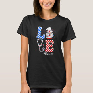 Verpleegster Leven Kabouter Stethoscoop Onafhankel T-shirt
