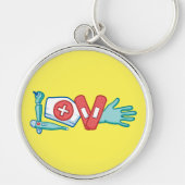 Verpleegster Leven Lieven Sleutelhanger (Voorkant)