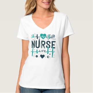 Verpleegster Leven Medische Symbolen Zorg Held T-shirt