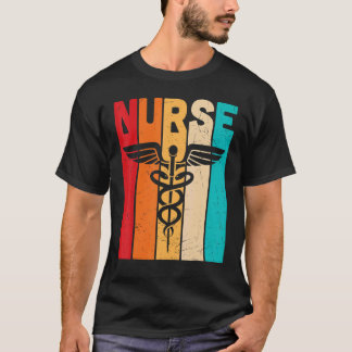 Verpleegster Leven Retro Kleur Verpleegsters Dag W T-shirt
