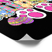 Verpleegster Leven Stethoscoop Verpleging Cute Paa Poster (Hoek)