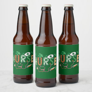 Verpleegster Leven Verpleegster Dag Cadeaus St. Pa Bier Etiket