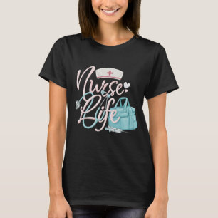 Verpleegster Levens Essenties Schattig RN Uitrusti T-shirt
